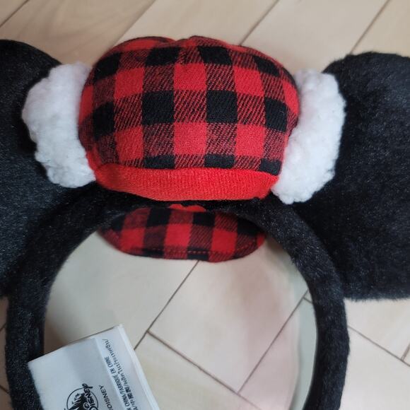 Disney Black & Red Plaid Buffalo Mickey Mouse Ears Headband main image 12